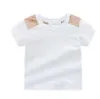 T Summer Baby Boys And Girls Shirts Short-sleeved Tees Fashion Designers Kids Clothes Plaid Top Tshirt