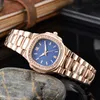 Diamant Femmes Montres Pierre Cas Robe Montre Or Rose Mouvement À Quartz Bijoux Fermoir Montre-Bracelet Conception Bonne Qualité Splash Waterpr199I