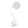 مشبك إبداعي جديد مروحة USB شحن سطح المكتب 360 درجة التناوب كسول LED LED Night Light Mini Silent Fan