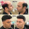 Queen Hair Products WIGS Men # 039; s Toupee Natural Virgin Human Raw Hair Mono Swiss Lace Thin PU Durable Men Wig Hairpiece Envío gratis