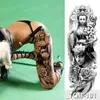 Große temporäre Tattoos für Frauen, Oberschenkel, Bein, Ärmel, Muster, wasserdicht, Tattoo-Aufkleber, Körperkunst, sexy Tattoo, gefälschtes Wasserblatt 220521