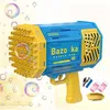 2022 Nuevo 69 agujeros Burbujas eléctricas Burbujas Burbujas Automáticas Burbujas Gatling Jabón Agua Máquina de burbujas para niños Toy de fiesta al aire libre Y220509