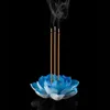 Fragrance Lamps Ceramic Incense Burner Stick Holder Lotus Line Plate With 1/3 Holes Teahouse Yoga Studios Decorations For HomeFragrance