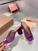 Pantofole con strass con tacco ruvido moda donna pantofole copriscarpe sandali con plateau in tela alta 7 cm da ragazza con scatola e sacchetto per la polvere 34-40
