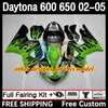 Daytona650 Daytona600 2002-2005 차체 7dh.204 Daytona 650 600 CC 600CC 650CC 02 03 03 04 Daytona 600 2002 2003 2004 2005 ABS 페어링 키트 빨간색 노란색