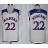 Chen37 Kansas Jayhawks Joel Embiid Basketball Jersey Blue White Josh Jackson 13 Wilt Chamberlain 22 Andrew Wiggin Ncaa KU College Jerseys Cheap