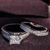 S Sterling Sier Bride Wedding Engagement Ring Set för kvinnor Brud 2022 Ny produkt Fashion Finger grossistsmycken