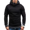 Casual Solid Mens Hoodies Fermeture Éclair Diagonale À Manches Longues À Capuche Sweats Hommes Sweat À Capuche Pull Sweat À Capuche Sweat Homme 220325