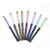 Nail Crystal Brushes Supplies for Professionals Acrylic Gel Nails Painting Brush Crystal Handle