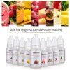 Lipgloss 10 ml kokosnoot geur olie diy lipgloss essentiële oliën aardbeien watermeloen ananas ananas bosbessensmaak voor zeep maken