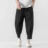 2022 Spring Summer Mens Męskie Polody Harem Men Hiphop Chinese Style Drop Spodni Mężczyzna pantnes Hombre retro kostki Pants L220706