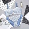 Girls Cheap Bra Set Womens Lace and Briefs Large Push Up Half Cup Bralette Sexy Lingerie Padded Tops Bottoms L220726