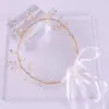 Headpieces Crystal Headband Headdress Hand-woven Pearl Wedding Dress JewelryHeadpieces