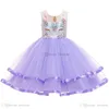Mädchen Kleider Baby Mädchen Casual Kleinkind Kleidung Einhorn Prinzessin Christmas Gaze Kids E3012