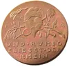 독일 Verdun 1917 Karl Goetz England와 France의 구리 또는 은금 공예품 캐스트 브론즈 메달 DEA Copy Coin Coins Metal Dies Manufacturing Factory Price