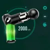 Massage Gun Deep Tissue Percussion Mini LCD 32 Speeds Muscle Massager Pain Relief Body Relax Fitness 220620