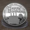 생일 동전 선물 수집 가능한 실버 골드 도금 기념품 동전 컬렉션 호의 기념 동전