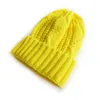 M450 Autumn Winter Kids Knitted Hat Twist Candy Color Skull Caps Children Warm Beanies Boys Girls Casual Hats