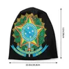 Berets Coat Of Arms Brazil Bonnet Femme Street Knitting Hat For Women Men Autumn Winter Warm Brazilian Flag Beanies Caps