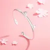 Bracelet d'oreille de chat argenté Design ouvert des bijoux de mode mignonnes pour les femmes jeunes enfants enfants cadeau bracelet