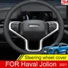 Tampas do volante para Haval Jolion 2022 Capa respirável Anti -Slip PU Couro Acessórios Automóveis ProtectorySteering