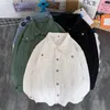 Kurtki męskie kolory dżinsowe kurtka mody mody kieszonkową misję męskie japońskie streetwear luźne bombowce hip -hopowe znaki znane