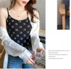 Women's Tanks & Camis Neck Summer Knit Top Sleeveless Women Sexy Basic T Shirt White Off Shoulder Ribbed Black Tank Casual Vest Camisole Tee