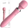 Sexleksak Full Body Massager S Masager Toys Vibrator Double Head G-punkt Laddning Mute Frequency Conversion AV Massage Stick Female Masturbator OE7R