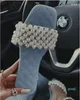 women's shoes handmade beaded one word sandals sweet maiden Fairy wind flat slippers