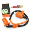 Motorcycle Performance CDI Ignition Coil Sparking Plug Fit Gy6 50cc 125cc 150cc 139QMB 152QMI 157QMJ