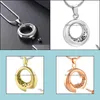 Pendant Necklaces Pendants Jewelry Urn Necklace For Womenmen Circle Of Life Cremation Ashes Love Dhiwz