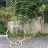Décoration de fête fer cercle mariage anniversaire arc fond forgé accessoires extérieur pelouse ronde toile de fond cadre DecorParty