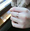 Stal nierdzewna stalowa podwójna T Design otwarty pierścień dla kobiet mody tytanowy Elastyczny pierścień Rose Gold Pierścień 191p