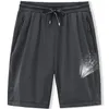Stora män shorts mesh elastiska sommarbockar 8xl 6xl stor storlek klädnylon svart grå spandex svett shorts plus size shorts d220611