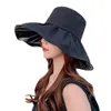 Szerokie brzegowe czapki moda Sunshade Sun Sun Ochrona kobiet kapelusz rybakowy wielki lekki chur22