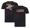 F1 team T-shirt Formule 1 racepak Heren fankleding zomer sneldrogend T-shirt met korte mouwen kan worden aangepast317Y