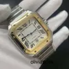2022 Novos relógios quadrados 40mm Genebra Genebra Selógios mecânicos de aço inoxidável Caice e bracelete Moda MENS RESPOSTA MASCOME