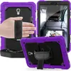 Inbyggd kickstand -tabletter för Samsung Tab S7 T870 S8 11 2022 x700 x706 axelremsor på bakre skärmskyddsförsvarare fall