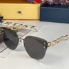 JEWEL cat eye sunglasses Z1626U luxury brand designer rimless gradient lens metal chain temple with classic logo female personalit3598202