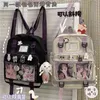 Mochila Estilo Bagjapanese Segundo Elemento Adolescente Chica Escuela Nylon Mujeres Hombro Transparente Bolsillo Itabag Mochila 220723