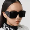 Solglasögon Mode Stora fyrkantiga kvinnor Stil Gradient Trendig körning Retro märkesdesign Solglasögon Dam UV400Solglasögon