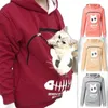 Men039s Hoodies Sweatshirts Pet Carrier Thicken Shirts Cats Lovers Hoodie Kangaroo Dog Pullovers Cuddle Pouch Sweatshirt Pock3140883