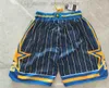 NCAA BOCAJRS Short de basket-ball homme poches zippées marine rétro 1960-pantalon de survêtement tout cousu Hip Pop mode pantalon