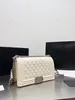 CC Bolsas de noche 7A Bolsa Classic Flap Mujeres Embrague Diseñadores Bolsas 2022 Diseñador de moda Bolsos Corderos Caviar Cuero Hombro Monedero Crossbody de alta calidad