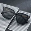 Fashion Beige Designer Frame Sunglasses Women's Summer Seaside 2022 New Sunglasses Anti Ultraviolet Net Red Large Face Thin