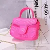 Borse di design per ragazze della moda per bambini catena metallica una spalla borse mini portafoglio di lusso per bambini pura a messaggeri casual a8789