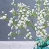 15 pièces blanc bébé souffle fleurs artificielles gypsophile en plastique pour la maison décorative bricolage mariage fête décoration fausse fleur 220815