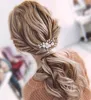 Headpieces Soft Clay Flower And Rhinestone Pearl Bride Hair Fork Wedding Bachelorette Party Girl Accessories Women HeaddressHeadpieces