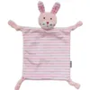 Newborn Toddler Kids Plush Towel Toy Cartoon Cat Rabbit Animal Rattle Toy Baby Sleeping Newborn Stuffed Dolls Comfort Towel179u