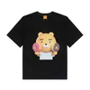 Nowa letnia marka Chao Donut ADLV Cartoon Bear T-shirt dla mężczyzn i kobiet miłośnicy Ins 4 T-shirt moda marki